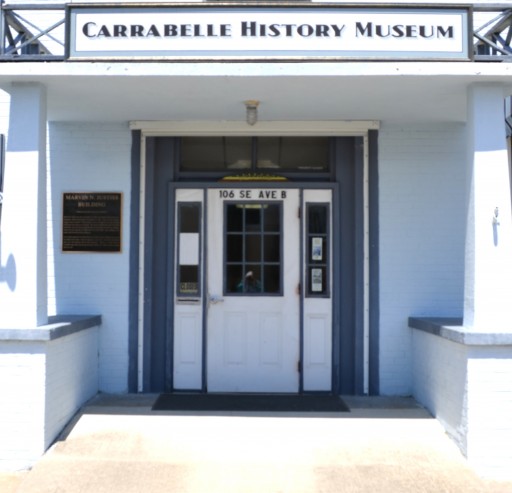 Image of the entry of the carrabelle History Museum.
