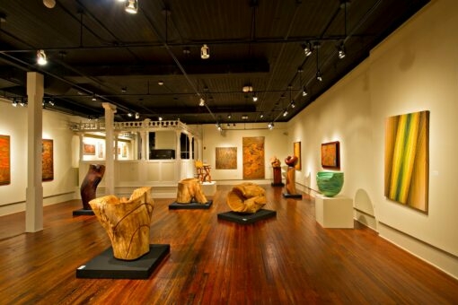 Image of artwork inside of the Gadsden Arts Center.