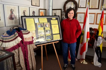 Image of artifacts and more at the Muscogee Creek Museum.