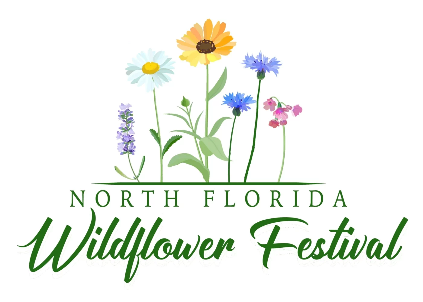 North Florida Wildflower Festival logo design
